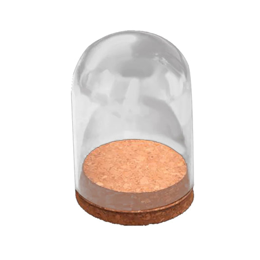 4'' Mini Clear Glass Hemisphere Cloche