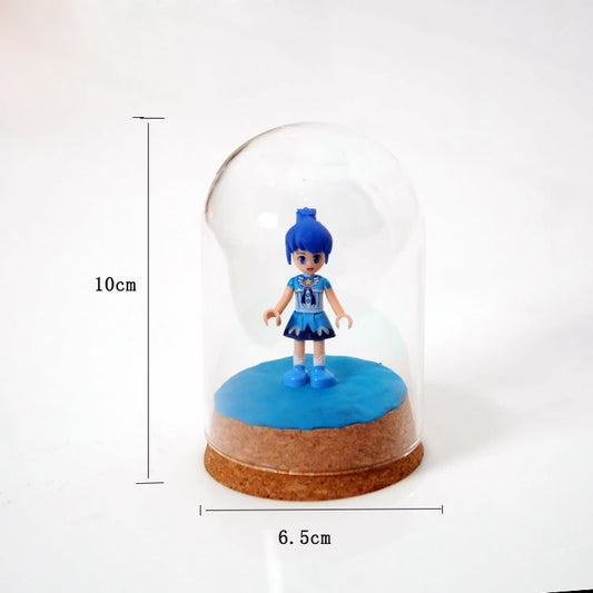4'' Mini Clear Glass Hemisphere Cloche