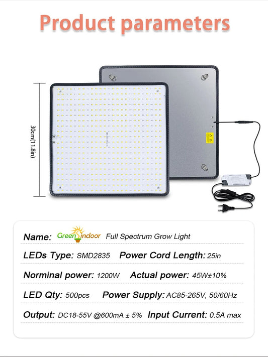 Greensindoor 1200W Grow Light