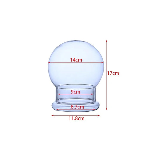 Clear Glass Dome with Airhole