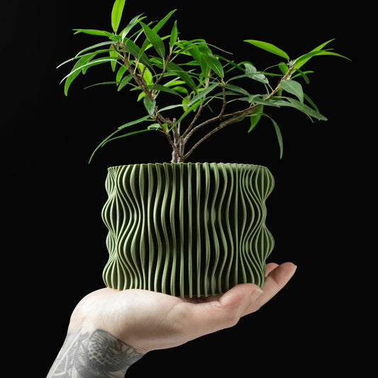 Modern Minimalist 3D Printed Plant Pot