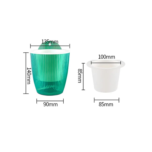 Wall-Mounted Self-Watering Planter
