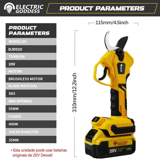 Brushless 55mm Electric Pruning Shears