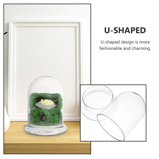 U-Shaped Moss Ecological Glass Bottle
