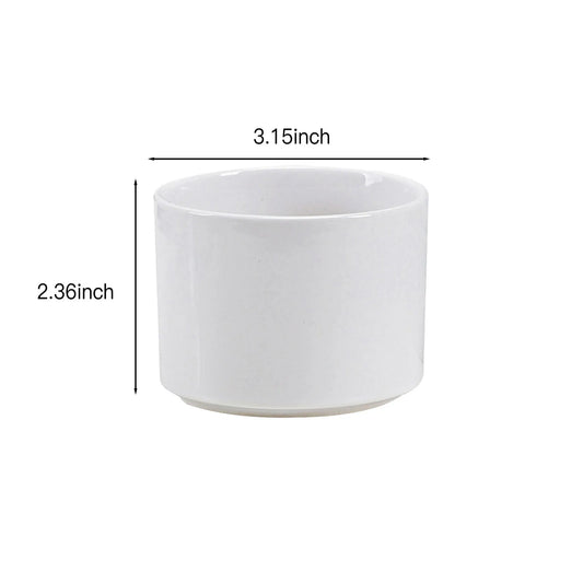 Ceramic Planter Pot with Bamboo Tray