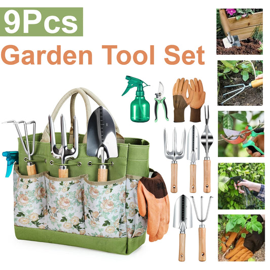 9Pcs Gardening Tools Set