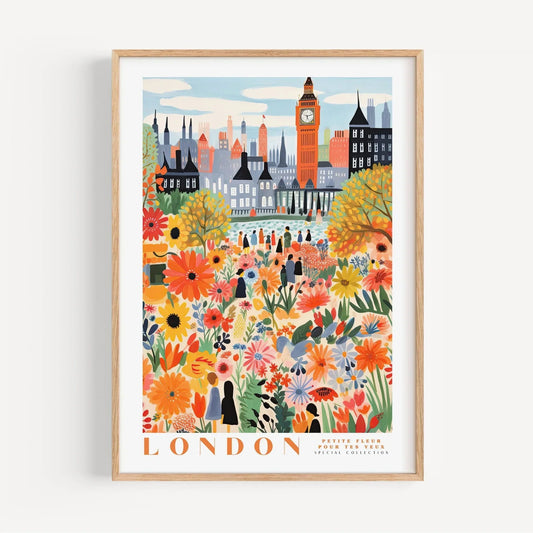 Flower Market London Print