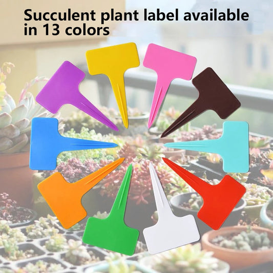 100Pcs T-Shape Plastic Plant Tags