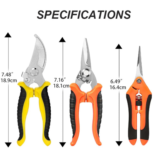 3pcs Multifunctional Stainless Steel Scissors Set