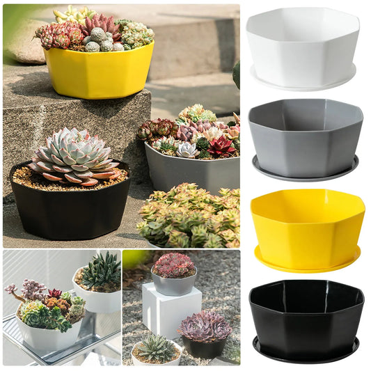 1/3/4pcs Plastic Nursery Flower Pots