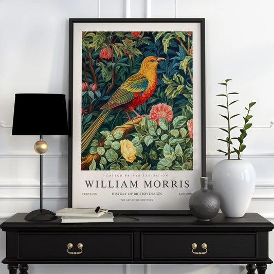 Neutral William Morris Botanical Poster