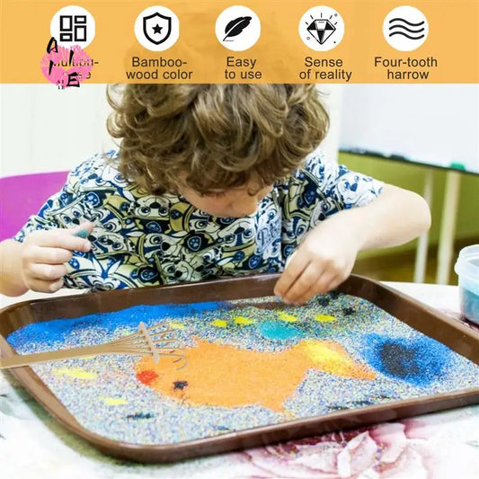 A11E Mini Japanese Zen Garden Rake Set