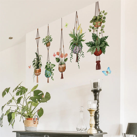 Green Leaf Garland Wall Decal