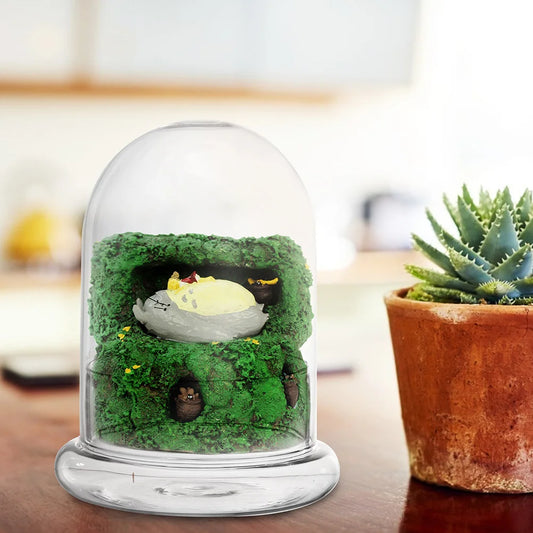 U-Shaped Moss Ecological Glass Bottle